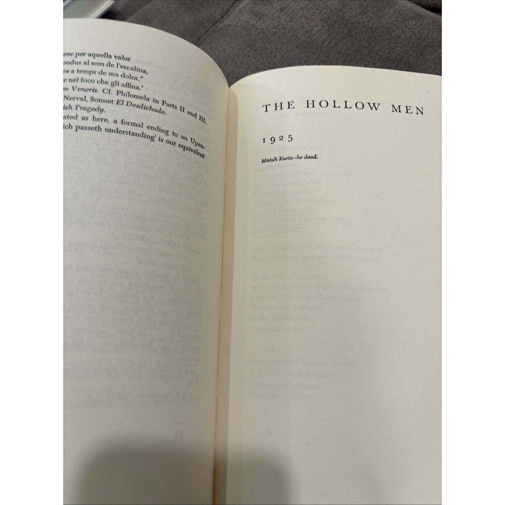 Collected Poems 1909-1962 T. S. Eliot Harcourt Brace HC DJ Collection Book 1970 - Picture 8 of 9